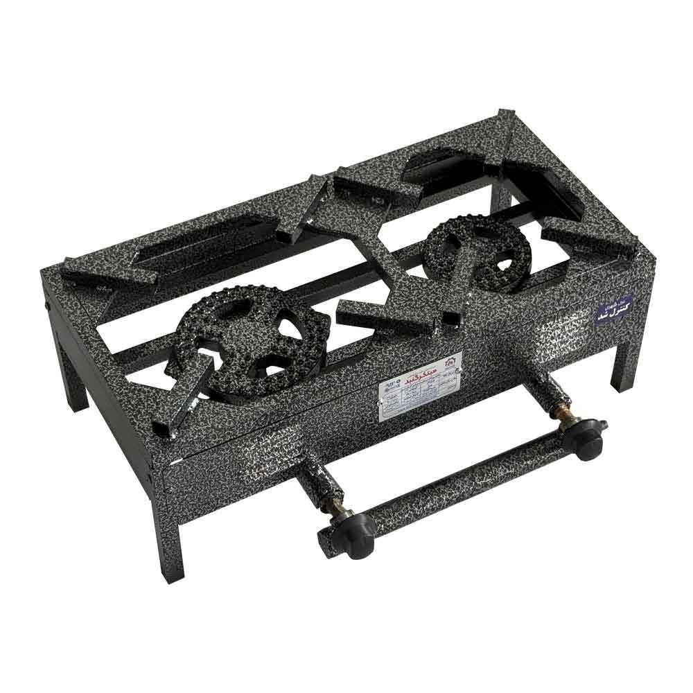 اجاق گاز پروفیلی دوقلو رومیزی شیر گازی سایز 60*30