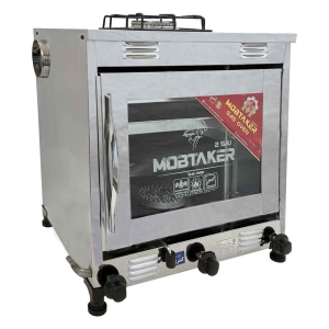 تنور گازی مبتکر نیمه استیل اجاق دار(2سینی) TG135